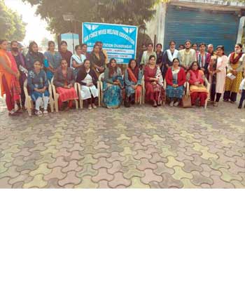PAPS Smear Camp at Air Force Camp  Chandigarh by Dr. Smita & Dr. Pallavi.